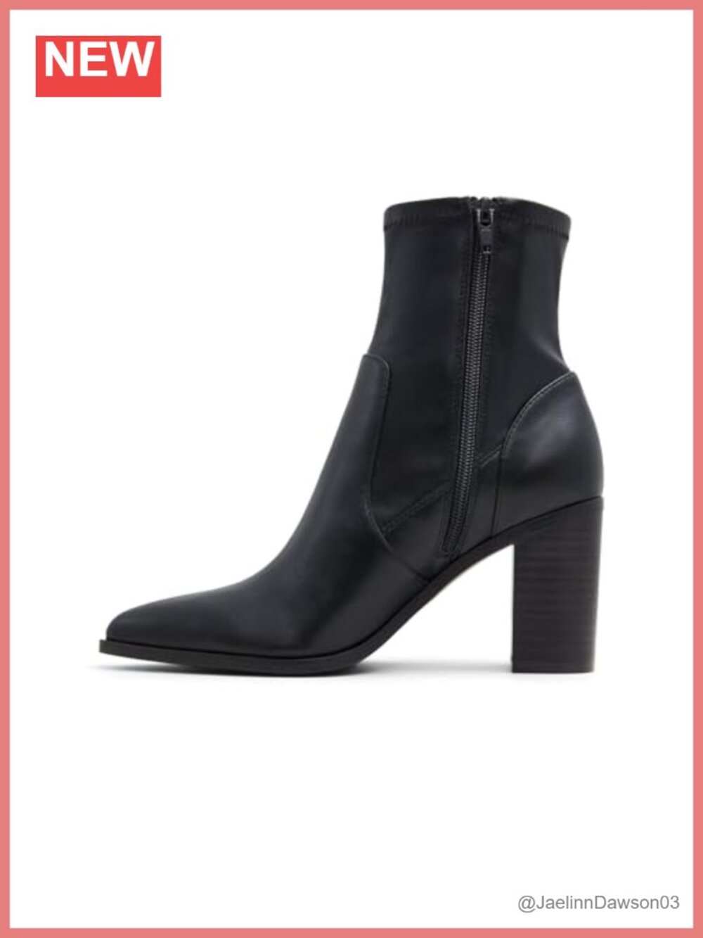 Call It Spring Women's Johannah Ankle Boots Vegan PU Block Heel Zip